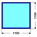 110cm PROVE 8mm : Kalen sklo pod kamna