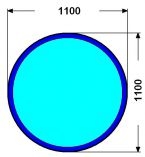 110cm KRUHOVEC 6mm : Kalen sklo pod kamna