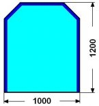 100x120cm PRIPAGALA 8mm: Sklo pod kamna