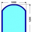 100x120cm SIMARGL 8mm (dlouh�): Sklo pod kamna