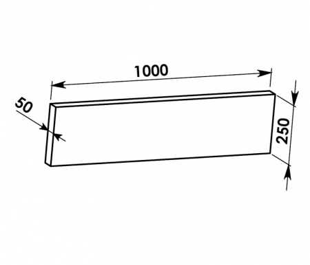 1000x250x50 (LD 800): Liaporov deska