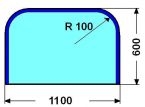 110X60cm JARILO 6mm : Kalen sklo pod kamna