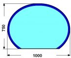 100x75cm RAGIEVIT 6mm (men): Sklo pod kamna