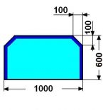 100X60cm VELES 6mm : Kalen sklo pod kamna