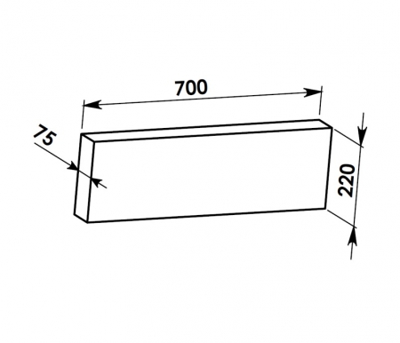 700x220x75 (LD 800): Liaporov� deska