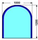 100x120cm SVAROG 8mm :Kalen sklo pod kamna