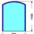 85x110cm SVAROIC zk 6mm :Kalen sklo pod kamna