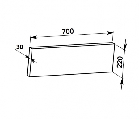 700x220x30 (AKD 1500): Akumula�n� deska