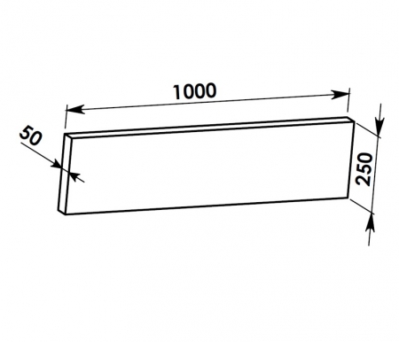 1000x250x50 (AKD 1500): Akumula�n� deska
