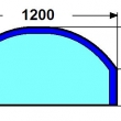 120x65 �IVA 6mm: Sklo pod kamna