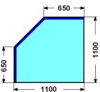 110cm POVERIT 6mm : Kalen� sklo pod kamna