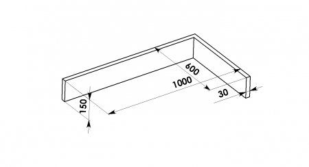 1000x600x150x30 (AKD2000) Peklad