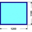 110x120cm STRIBOG 8mm : Kalen sklo pod kamna