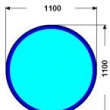 110cm KRUHOVEC 6mm : Kalen sklo pod kamna