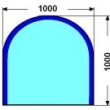 100cm SIMARGL 8mm : Kalen sklo pod kamna