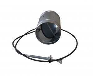 KLAPKA S BOVDENEM 125mm + T�SN�N�: Teplovzdu�n� rozvody