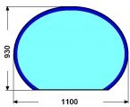 110x93cm RAGIEVIT 6mm: Sklo pod kamna