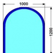 100x120cm SVAROG 8mm :Kalen sklo pod kamna